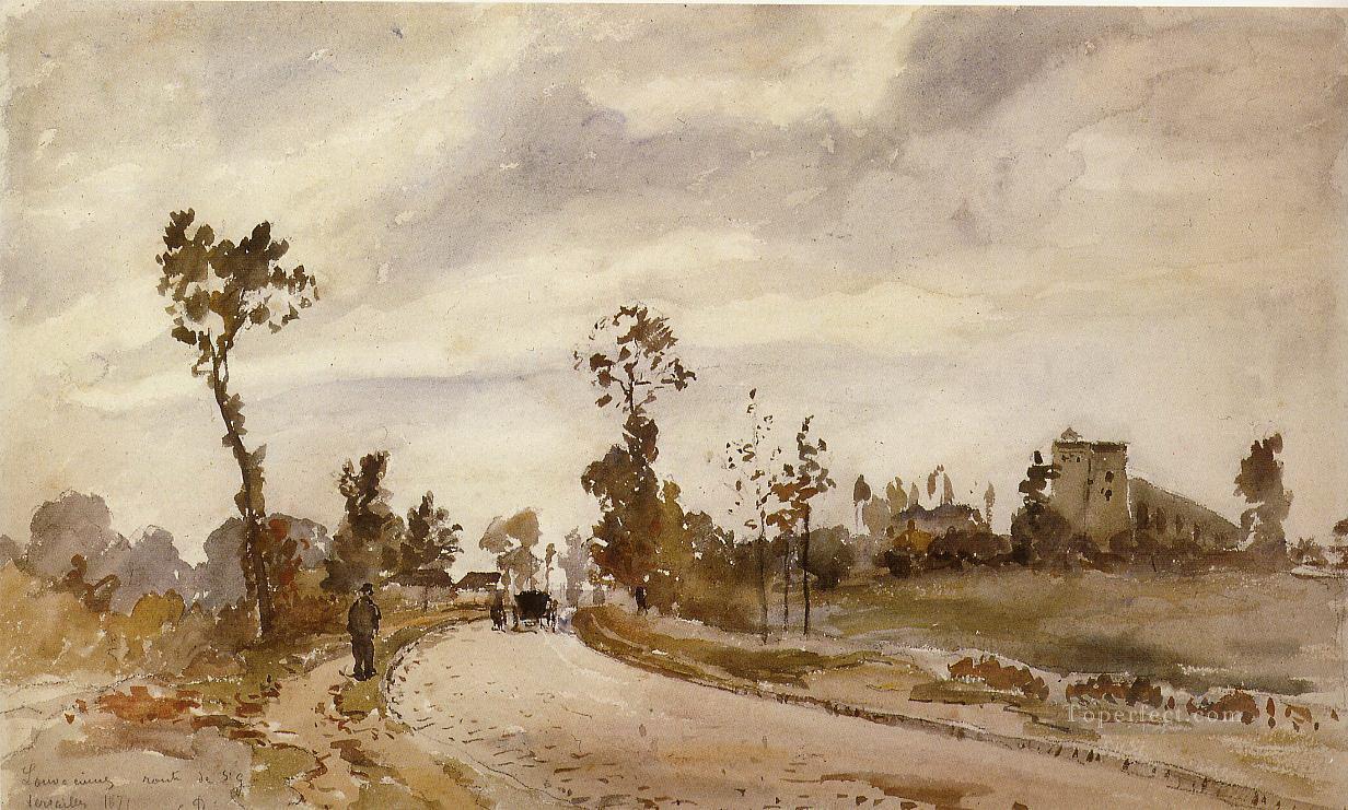camino a saint germain louveciennes 1871 Camille Pissarro Pintura al óleo